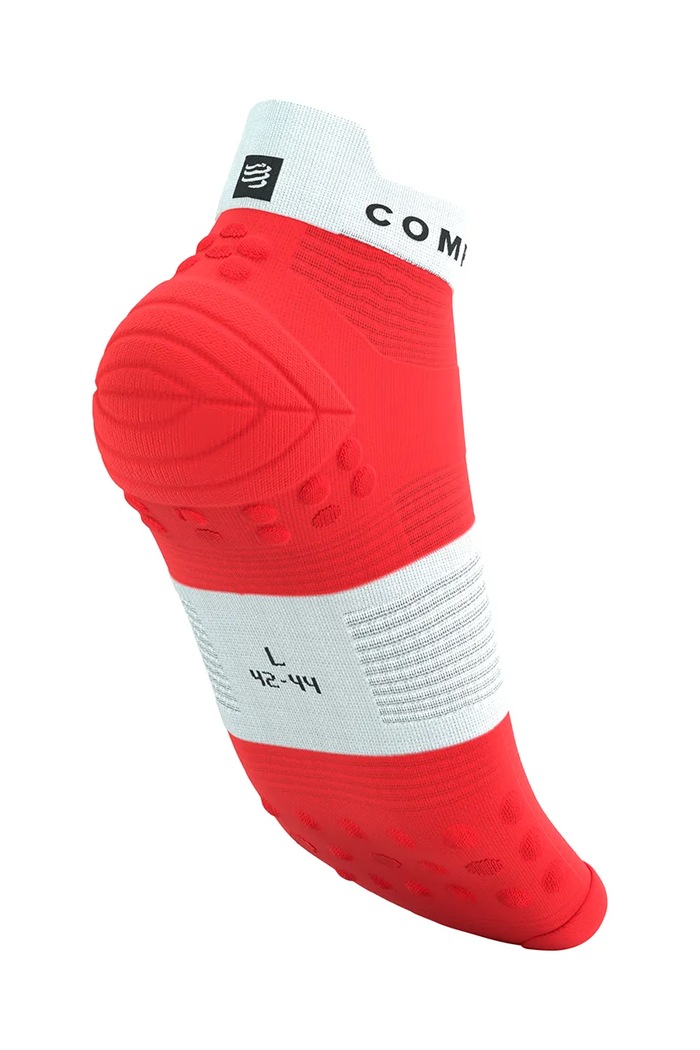 Oblečenie Ponožky Compressport Pro Racing Socks v4.0 Run Low XU00047B červená