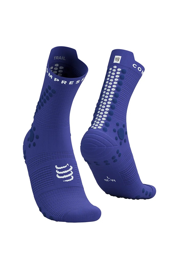 Ponožky Compressport Pro Racing Socks v4.0 Trail beh fialová XU00048B