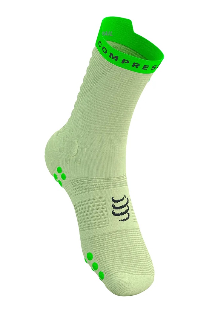 Κάλτσες Compressport Pro Racing Socks v4.0 Trail XU00048B πράσινο SS26