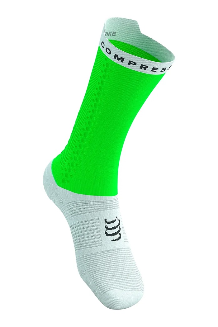 Κάλτσες Compressport Pro Racing Socks v4.0 Bike XU00049B πράσινο SS26