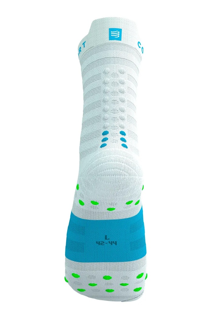 Ρούχα Κάλτσες Compressport Pro Racing Socks v4.0 Ultralight Run High - White/Alloy XU00050B λευκό
