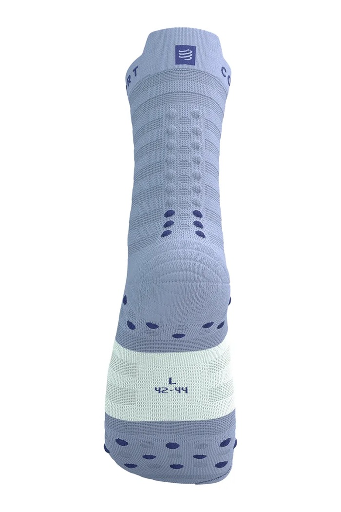 Ρούχα Κάλτσες Compressport Pro Racing Socks v4.0 Ultralight Run High - White/Alloy XU00050B μωβ