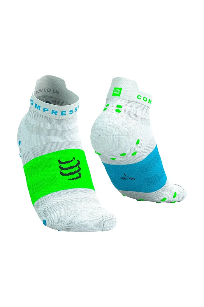 Κάλτσες Compressport Pro Racing Socks v4.0 Ultralight Run Low λευκό XU00051B