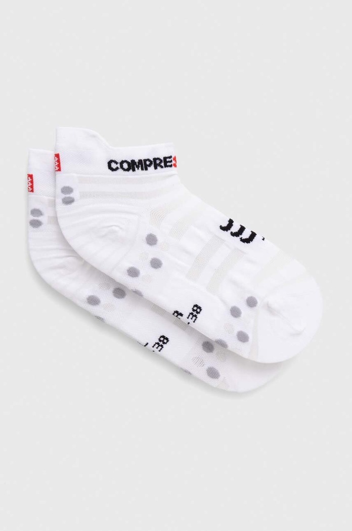 Ponožky Compressport Pro Racing Socks v4.0 Ultralight Run Low biela XU00051B