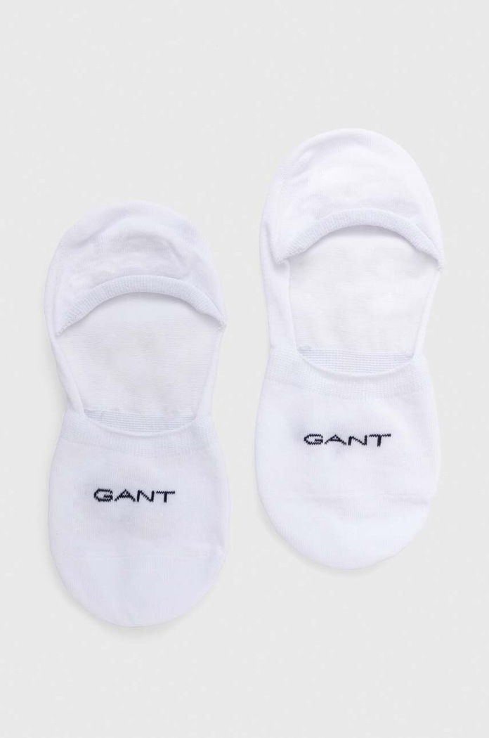 Čarape Gant 2-pack niske čarape bijela 9960257