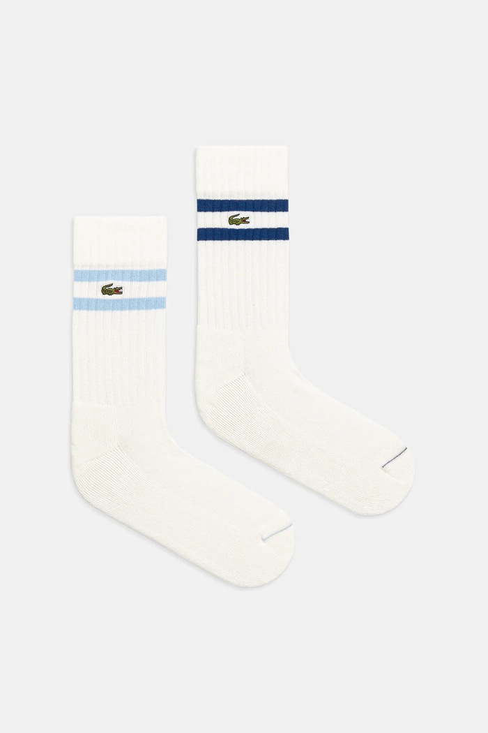 Lacoste șosete 2-pack sosete lungi alb RA6842