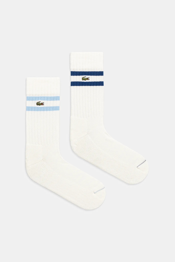 Lacoste șosete 2-pack sosete lungi alb RA6842