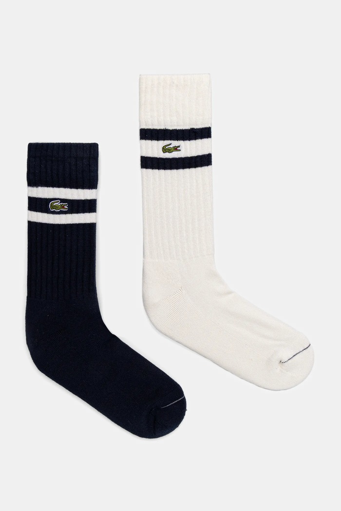 Lacoste zokni 2 pár hosszúszárú zokni sötétkék RA6842