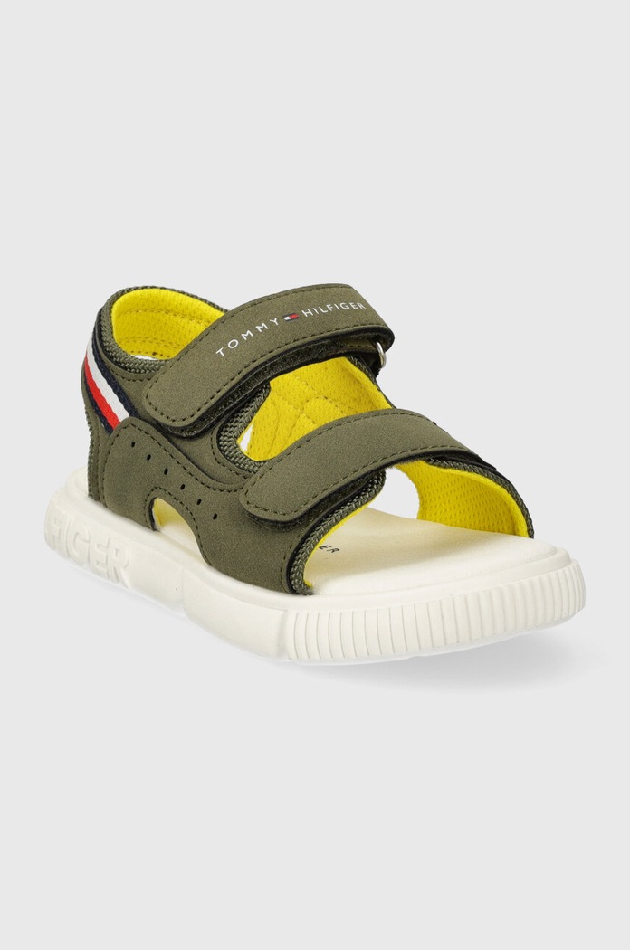 Tommy Hilfiger Sandały dziecięce T1B2.33424 zielony SS24