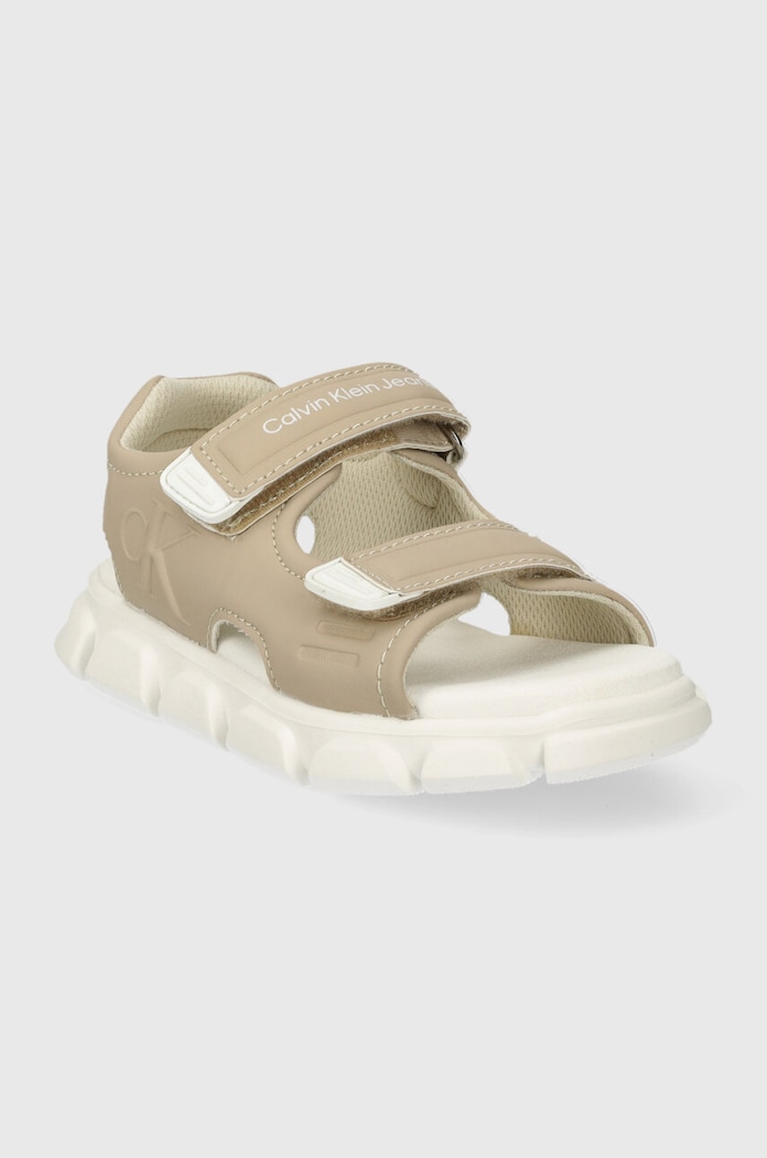 Calvin Klein Jeans sandały dziecięce V1B2.80905.24.29 beżowy SS24