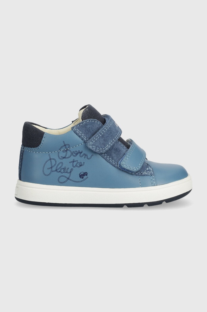 Dětské sneakers boty Geox BIGLIA přírodní kůže modrá B044DD.00822.