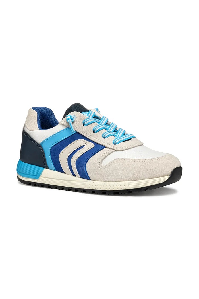 Dětské sneakers boty Geox ALBEN semišová kůže modrá J459EB.022FU.28.35