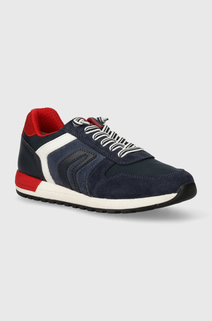 Dětské sneakers boty Geox ALBEN semišová kůže námořnická modř J459EB.022FU.36.39