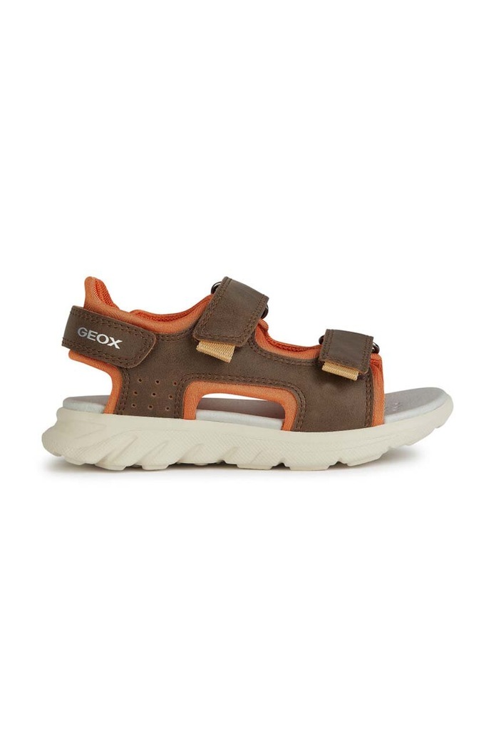 Dječje sandale Geox SANDAL AIRADYUM tekstil smeđa J45F1A.015ME.28.35