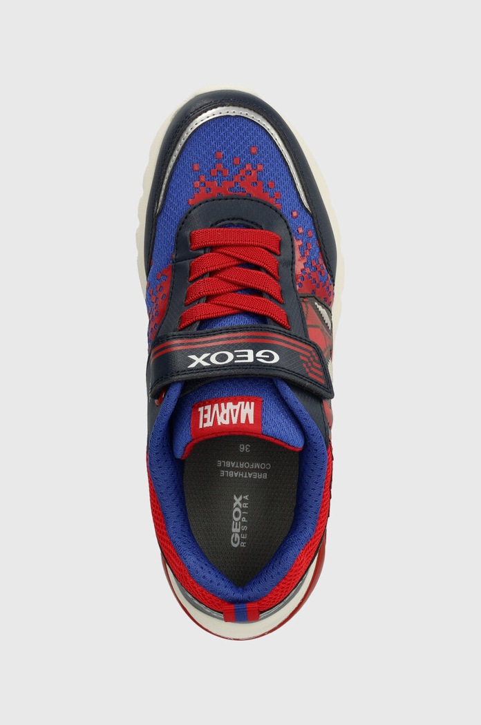 Sneakers pentru copii x Marvel, CIBERDRON Geox J45LBF.014CE.36.38 rosu