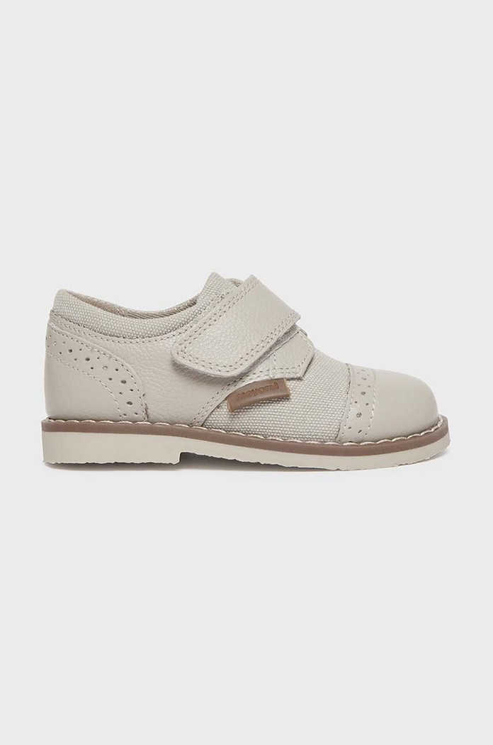 Mayoral scarpe basse in pelle bambini 41575.76B.Baby beige SS24