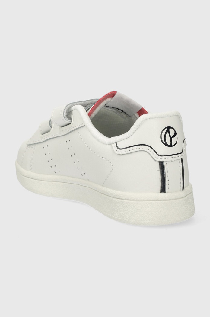 Αγορίστικα Παιδικά δερμάτινα sneakers Pepe Jeans PLAYER BASIC BK PBS00002 λευκό