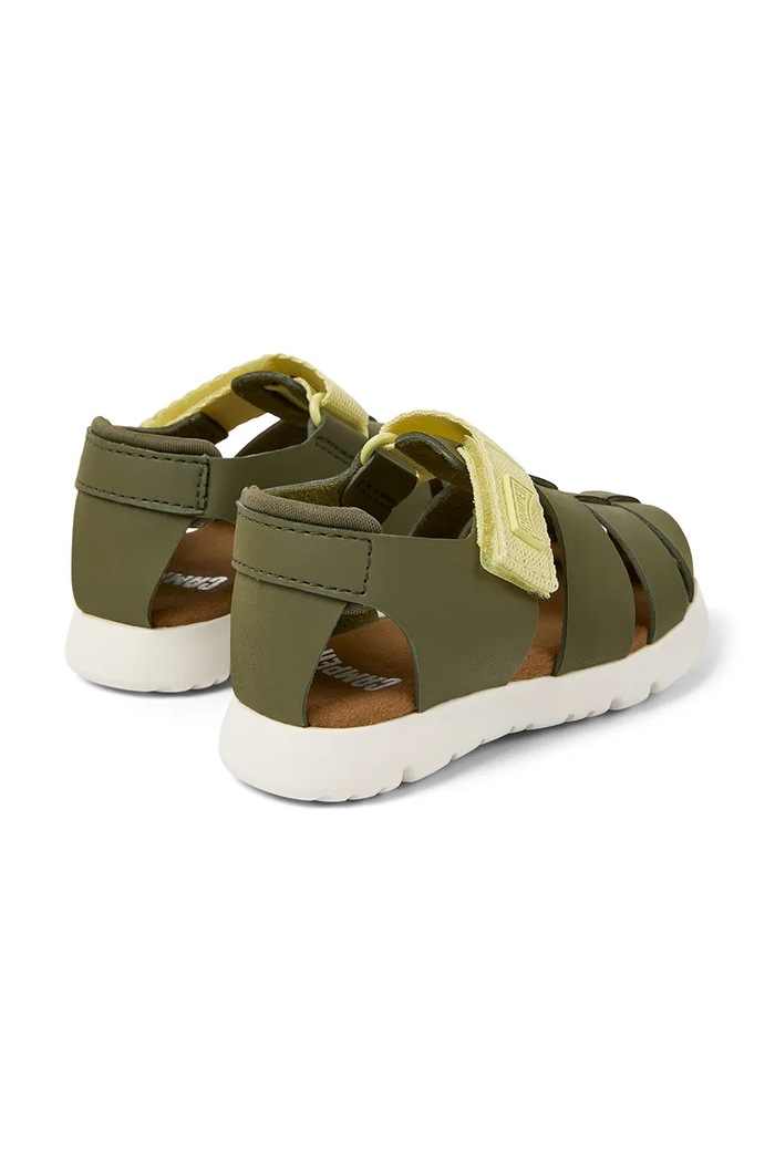 Αγορίστικα Παιδικά δερμάτινα σανδάλια Camper K800489.K πράσινο