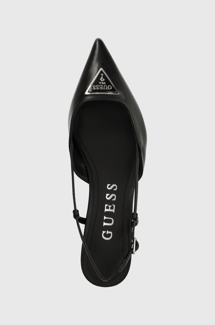 Kožené lodičky Guess JESSON čierna FLPJES.LEA05.BLACK
