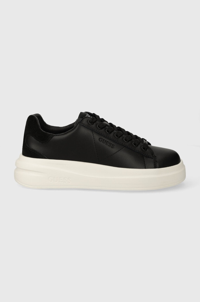 Кожени маратонки Guess ELBINA ултра лекота черен FLPVIB.SUE12.BLACK