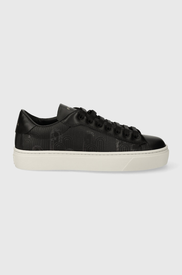 Furla sneakersy skórzane Joy platforma czarny YH57FJO.BX2763.O6000
