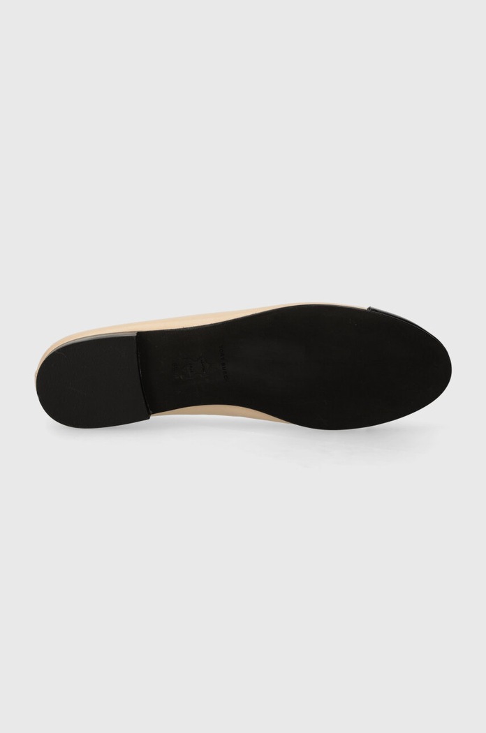 Кожени балеринки Tory Burch Cap-Toe Ballet 154512.650 бежов