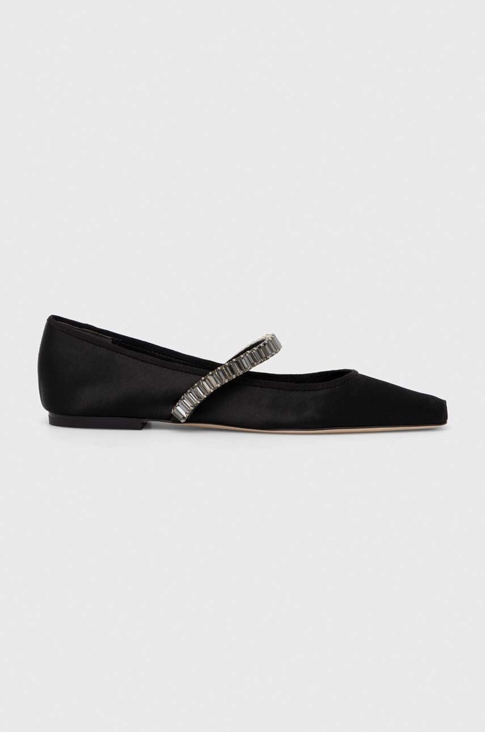 Tory Burch balerina Crystal Ballet nappa bőr fekete 154323.001