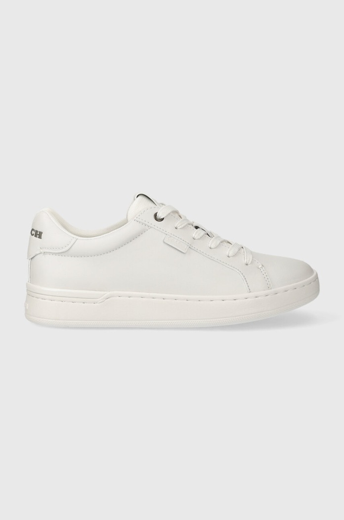 Δερμάτινα sneakers Coach Lowline φλατ λευκό CN577.OPI