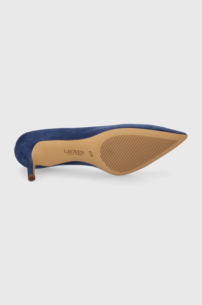 Szpilki zamszowe Lanette Lauren Ralph Lauren niebieski 802709652017.400
