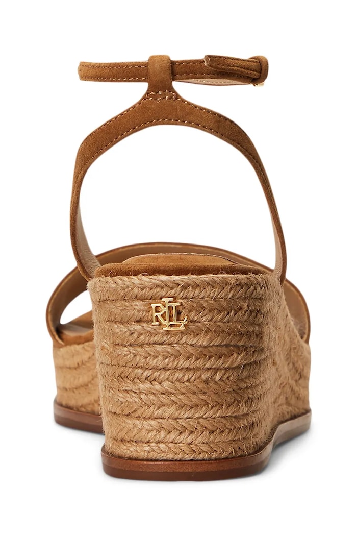 Semišové sandále Lauren Ralph Lauren Leona hnedá 802920421002.200