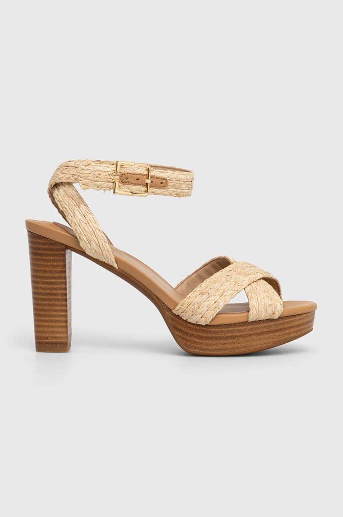 Lauren Ralph Lauren sandały Sasha słupek beżowy 802925274001.101