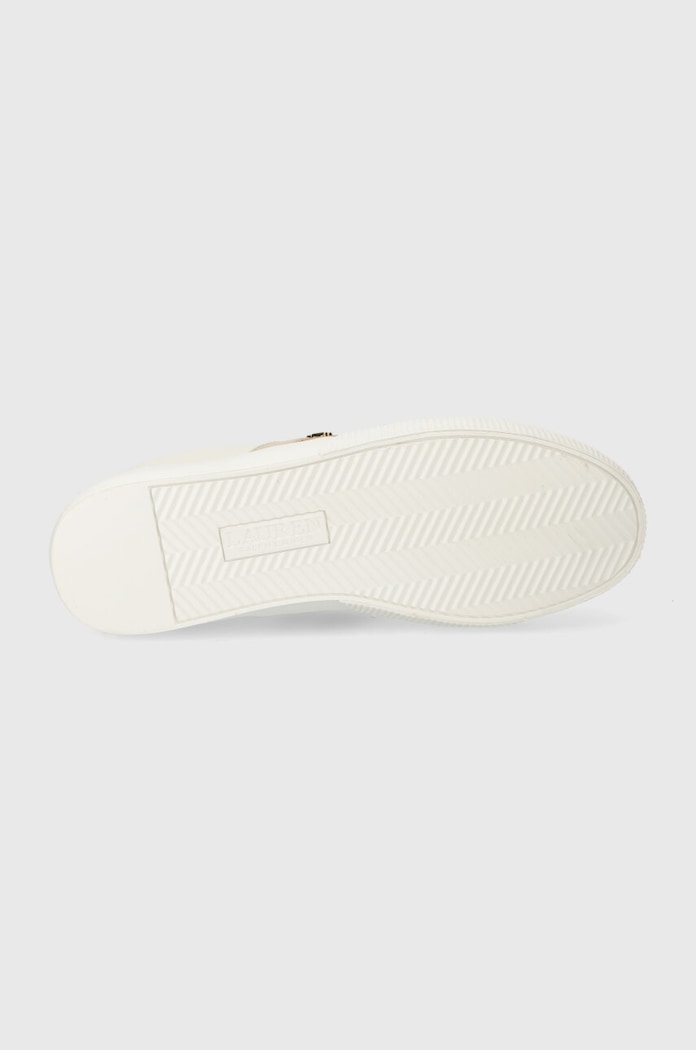 Kožené tenisky Lauren Ralph Lauren Janson II 802925365001.100 biela