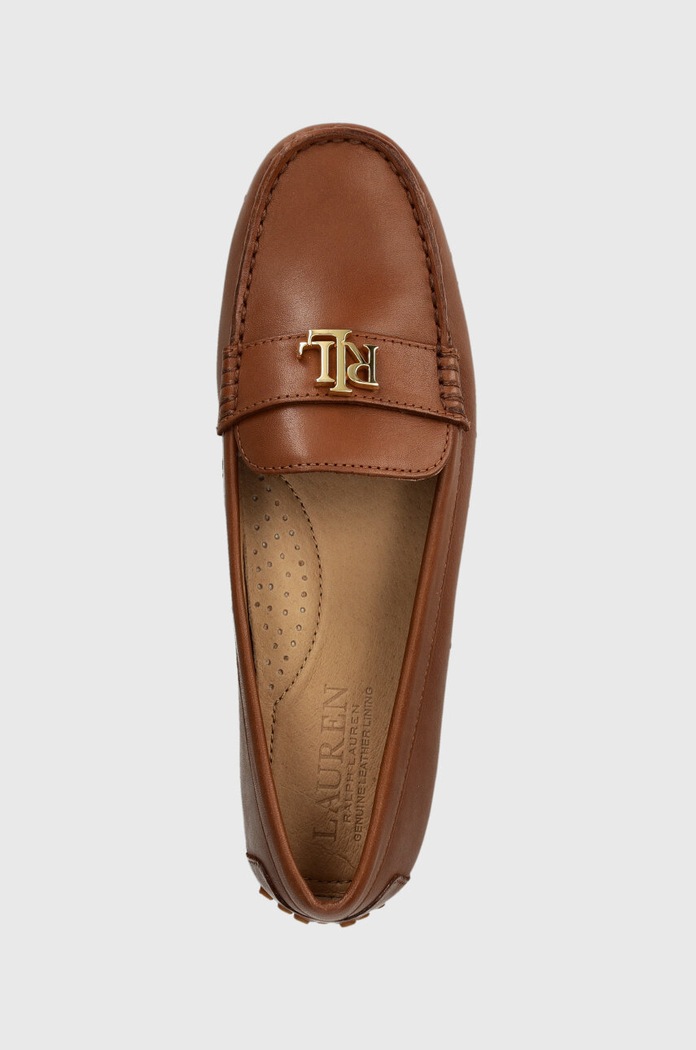 Kožené mokasíny Lauren Ralph Lauren Barnsbury hnědá 802925635002.270