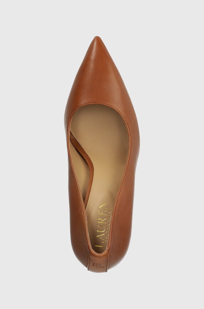 Kožené lodičky Lauren Lauren Ralph Lauren Lindella II hnědá 802940580002.270