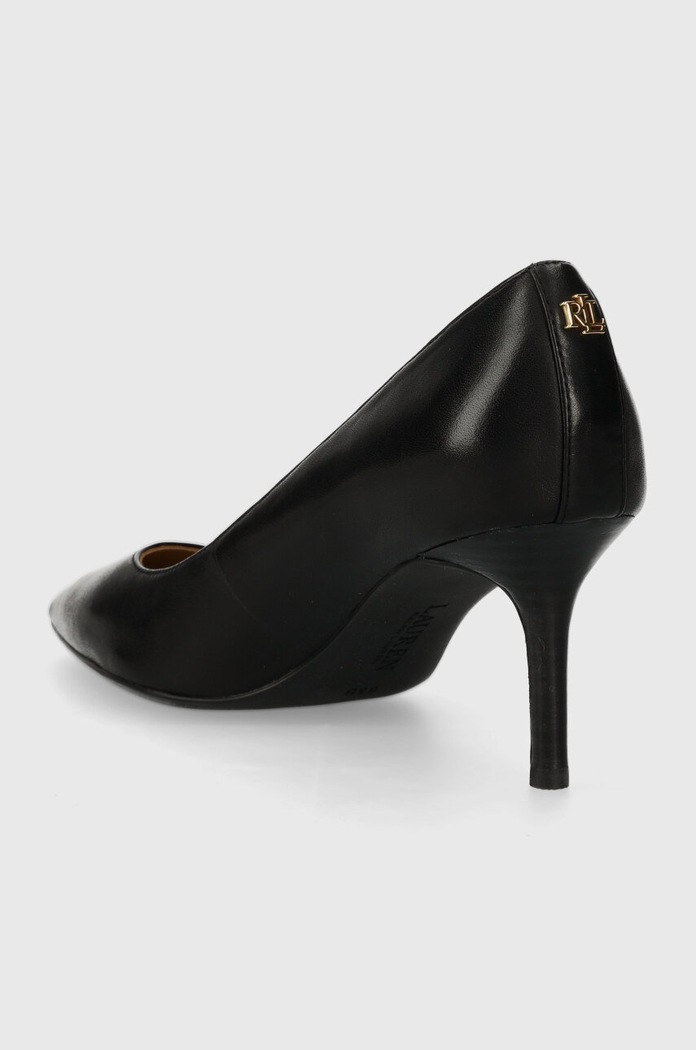 Obuwie Lauren Ralph Lauren szpilki skórzane Lanette 802940602001.001 czarny