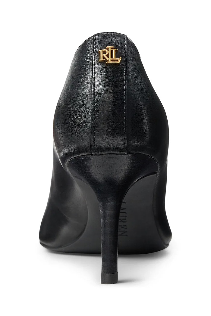 Lauren Ralph Lauren szpilki skórzane Lanette czarny 802940602001.001