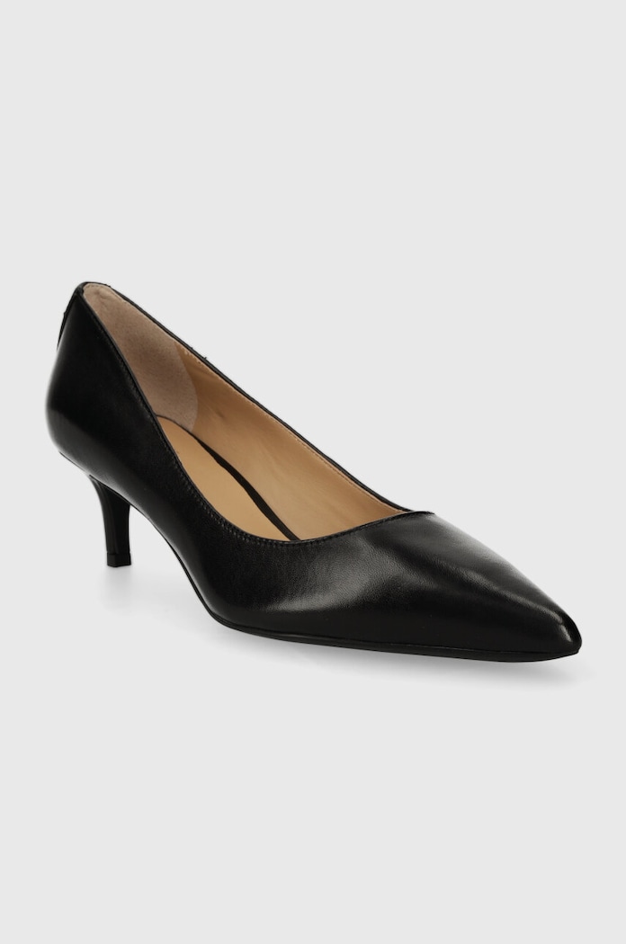Кожени обувки с тънък ток Lauren Ralph Adrienne 802940572001.001 черен AW25
