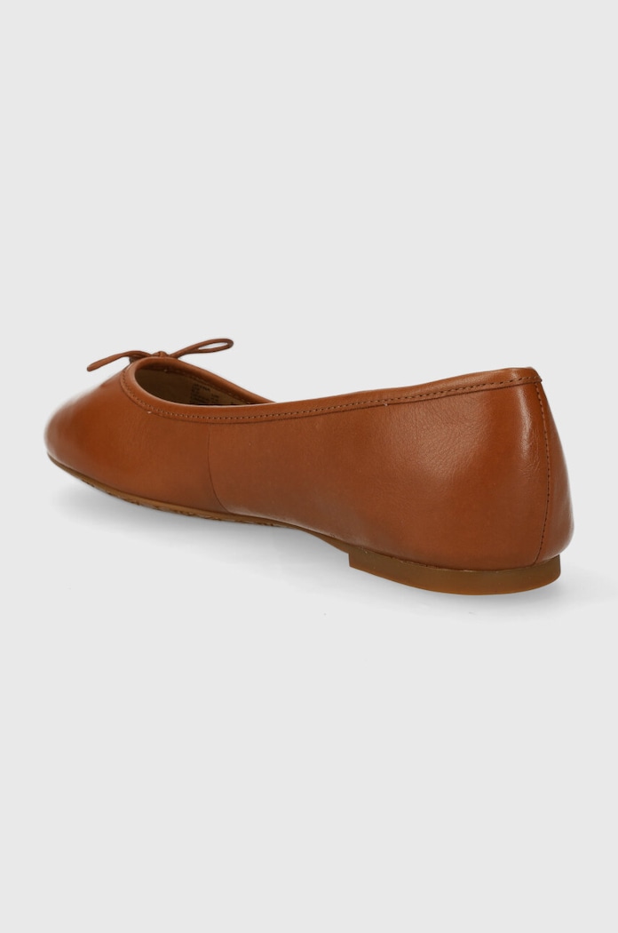 Παπούτσια Δερμάτινες μπαλαρίνες Lauren Ralph Lauren Jayna Jayna 802940603002.270 καφέ