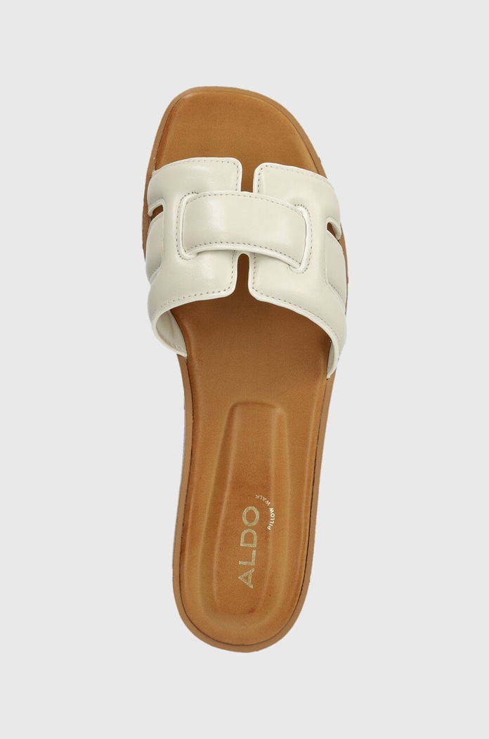 Aldo ciabatte slide in pelle ELENAA bianco 13706551.ELENAA