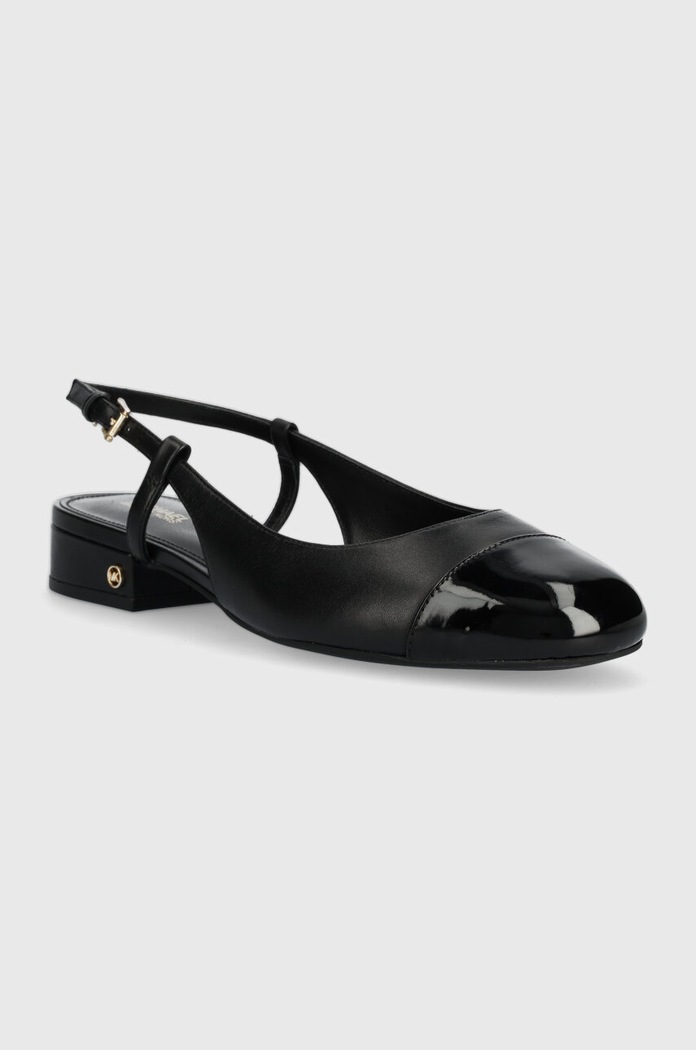Кожени балеринки MICHAEL Michael Kors Perla 40R4PLFP1L.001 черен SS24