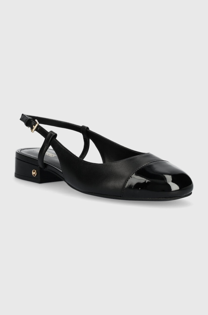 Кожени балеринки MICHAEL Michael Kors Perla 40R4PLFP1L.001 черен SS24