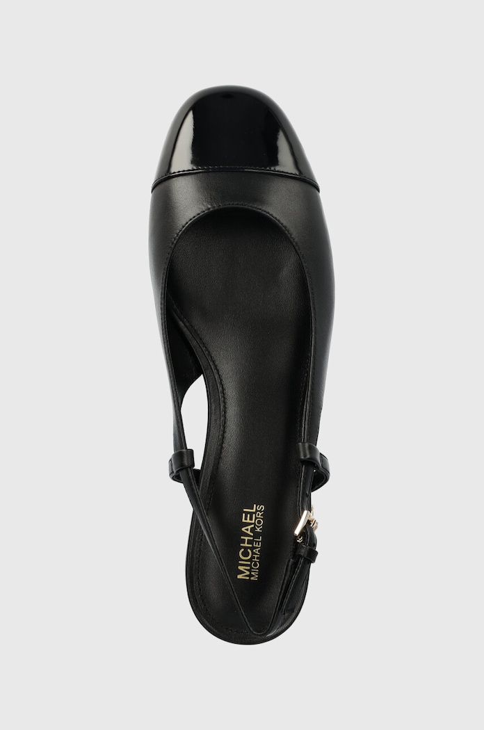 Кожени балеринки MICHAEL Michael Kors Perla черен 40R4PLFP1L.001