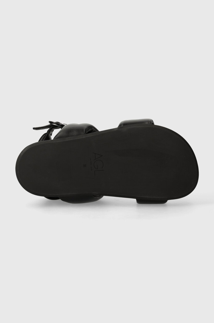 AGL sandale de piele JANE D685004PGSOFTY0000 negru