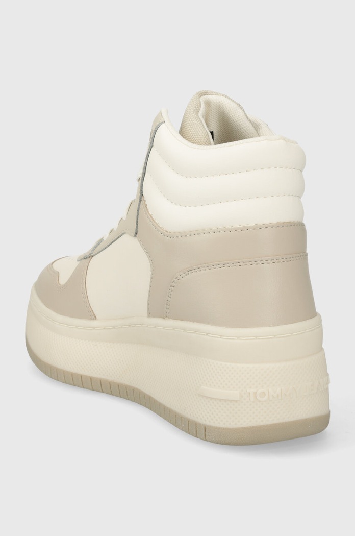 Obuwie Tommy Jeans sneakersy TJW RETRO BASKET MC LACE UP EN0EN02422 beżowy