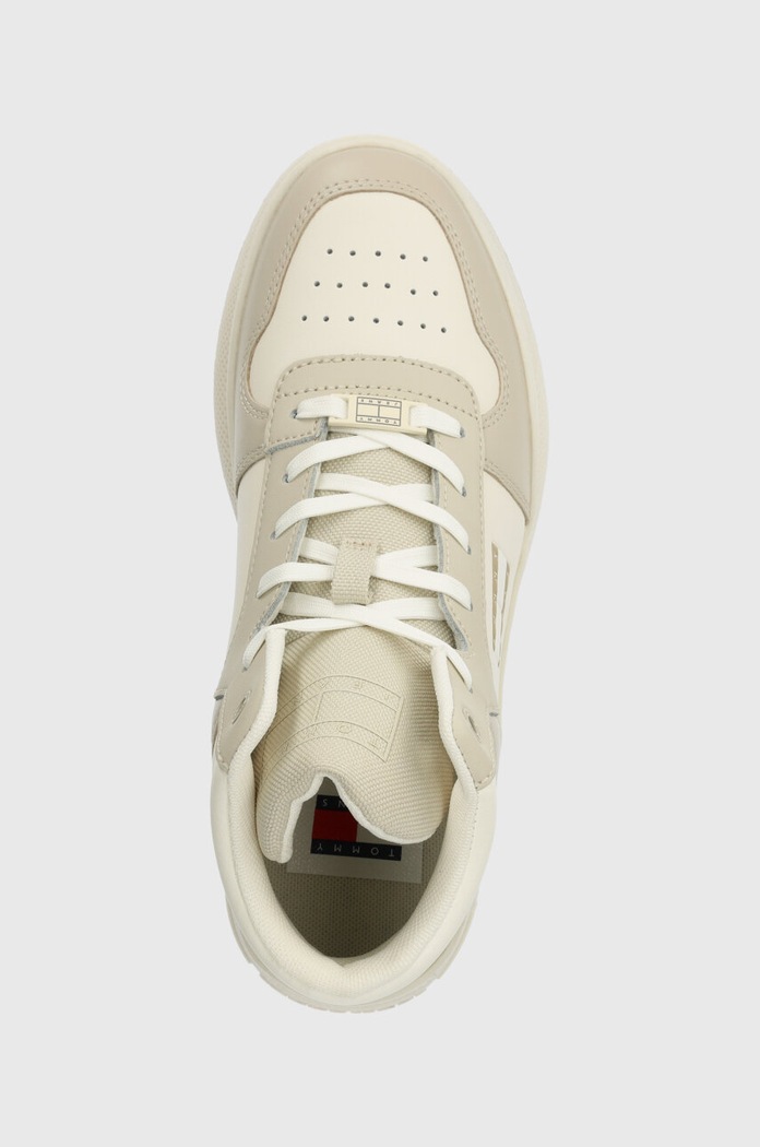 Tommy Jeans sneakersy TJW RETRO BASKET MC LACE UP beżowy EN0EN02422