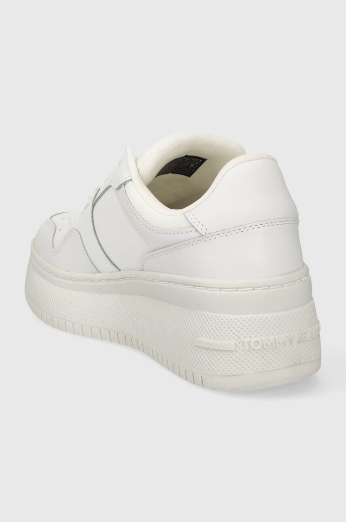 Παπούτσια Sneakers Tommy Jeans TJW RETRO BASKET FLATFORM ESS EN0EN02506 λευκό