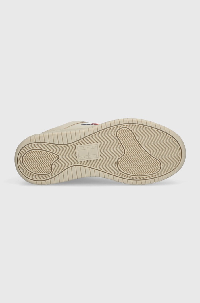 Tenisice Tommy Jeans TJW RETRO BASKET FLATFORM ESS EN0EN02506 bež