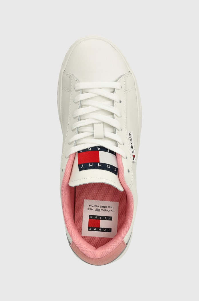 Маратонки Tommy Jeans TJW CUPSOLE SNEAKER ESS бял EN0EN02508