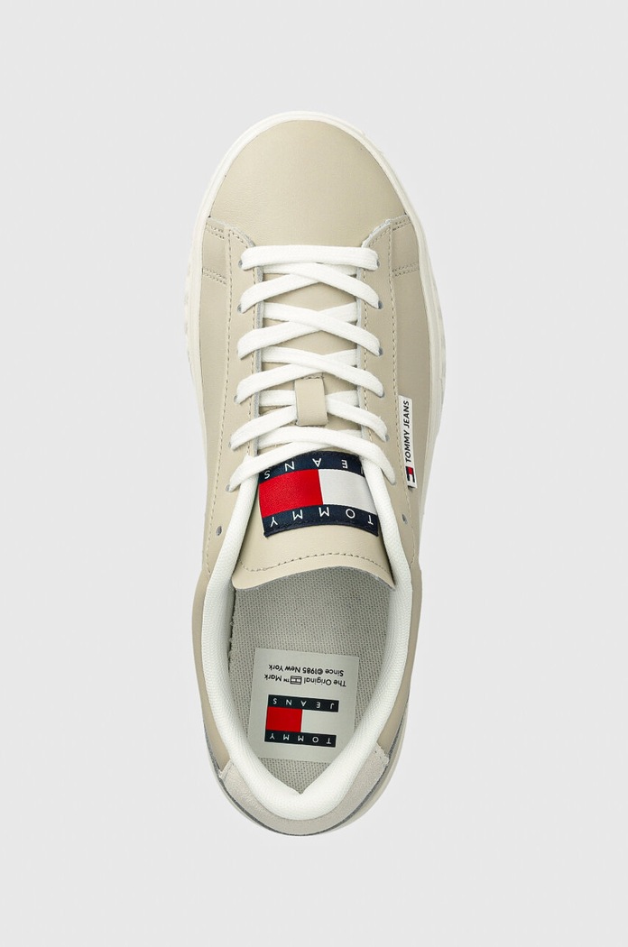 Sneakers Tommy Jeans TJW CUPSOLE SNEAKER ESS μπεζ EN0EN02508