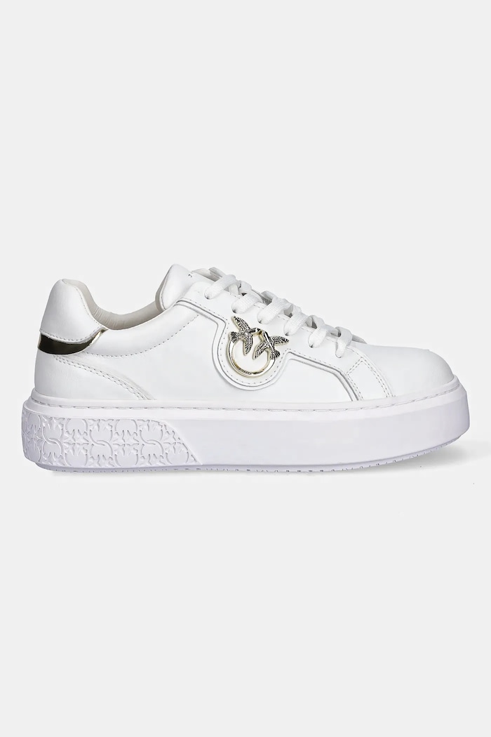 Pinko sneakersy skórzane Yoko SS0003.P014.ZIA biały AW24